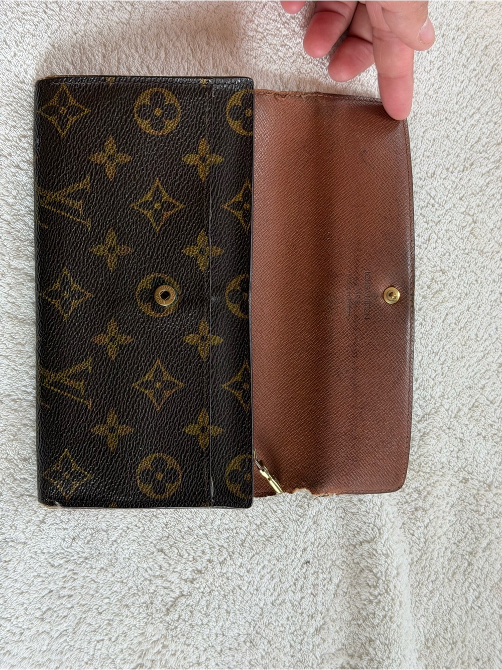 Louis Vuitton Monogram Continental Wallet - Dark Brown/Gold Accents